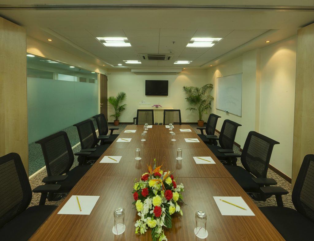 Where can I rent a meeting room for a two-day conference in Gurgaon